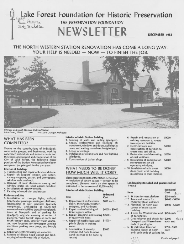 1982 Winter Newsletter
