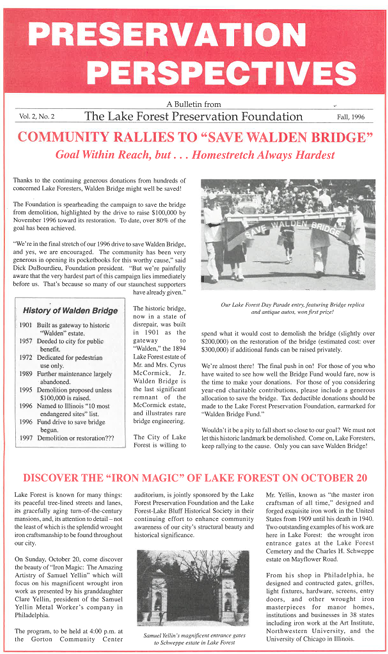 1996 Fall Newsletter