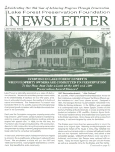 1998 Fall Newsletter