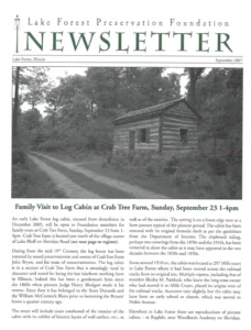 2007 Fall Newsletter