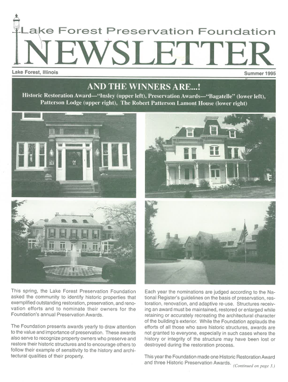 1995 Summer Newsletter
