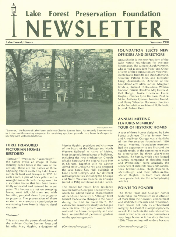 1990 Summer Newsletter