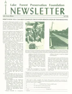 1985 Fall Newsletter
