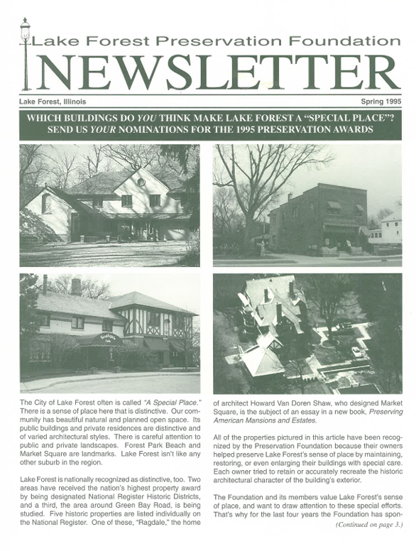 1995 Spring Newsletter