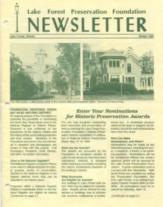 1992 Winter Newsletter