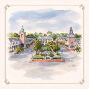 Market Square Silk Scarf